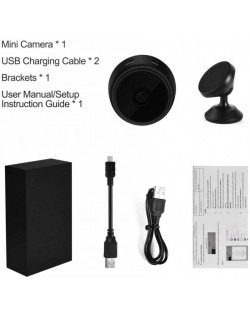 InterMall  Mini Cámara de vigilancia WIFI FHD 1080P